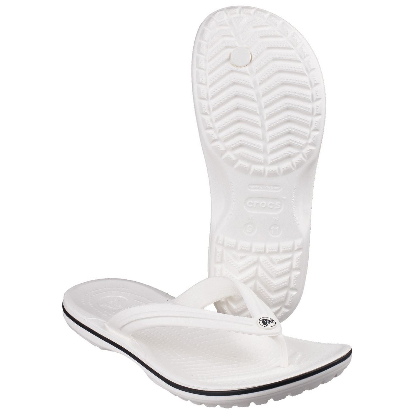 Crocs Unisex Crocband Flip in White
