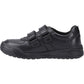 Hush Puppies Sully Leather Youth Black Shoes