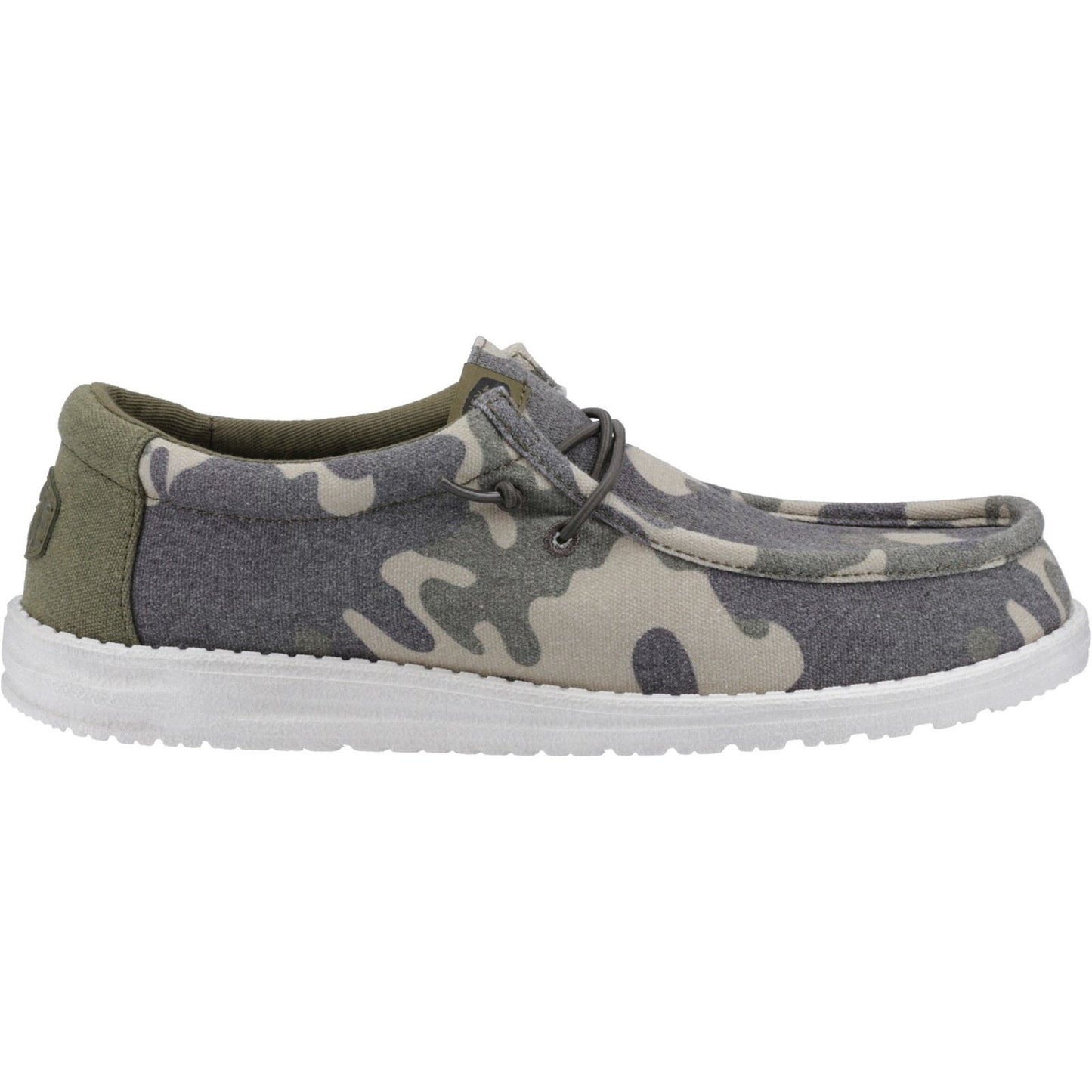 HEYDUDE Men's Wally Washed Camo Shoe in Camo