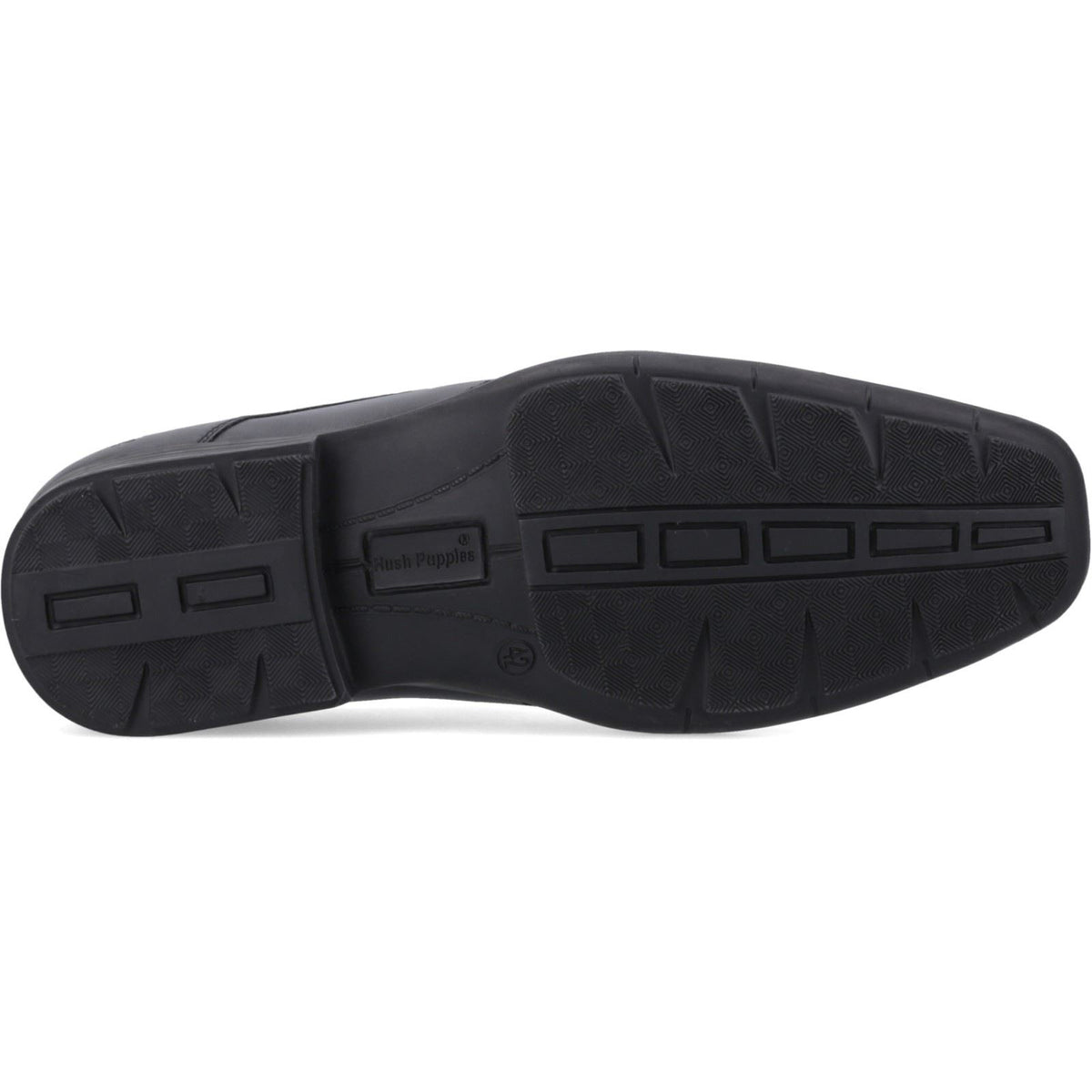 Hush Puppies Dumfries Leather Boy's Black Loafers
