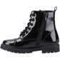 Hush Puppies Lauren Patent Leather Youth Black Boots