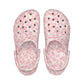Crocs Classic Confetti Thermoplastic Women's Pink Milk/Mulit Flip Flops