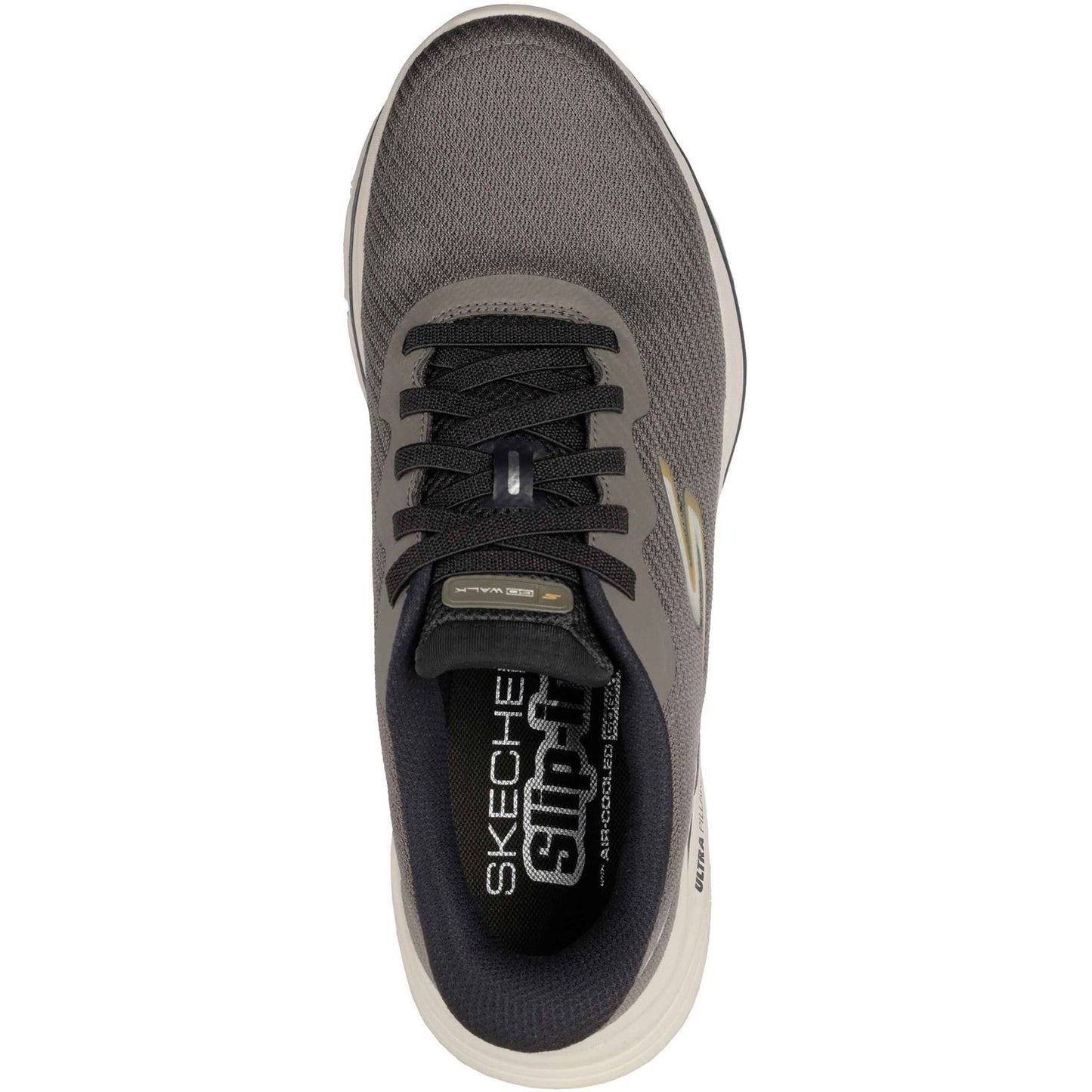Skechers GO WALK 8 Pate Textile Men's Taupe Standard Trainers