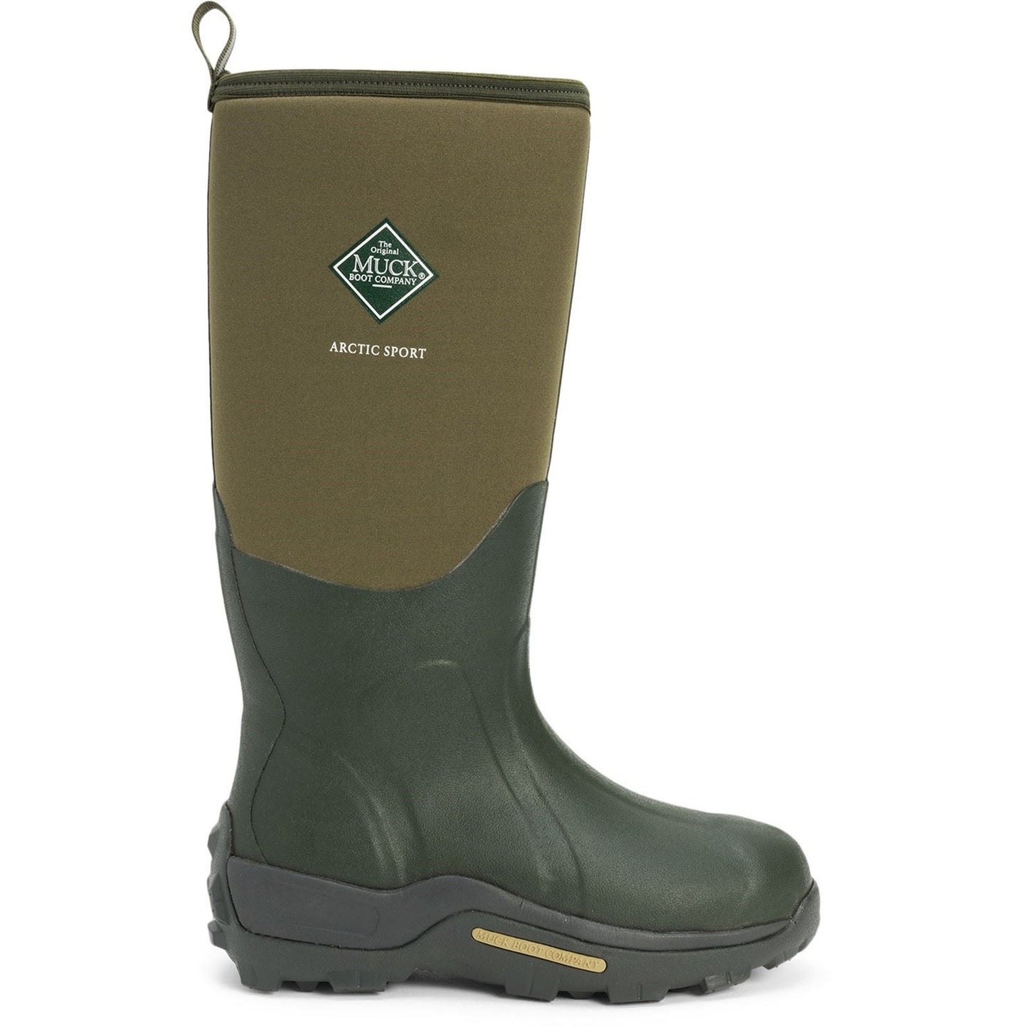 Muck Boots Unisex Arctic Sport Pull On Wellington Boot in Moss/Moss