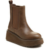 Rocket Dog Heyday Polyurethane Women's Dark Brown Flat Chelsea Boots