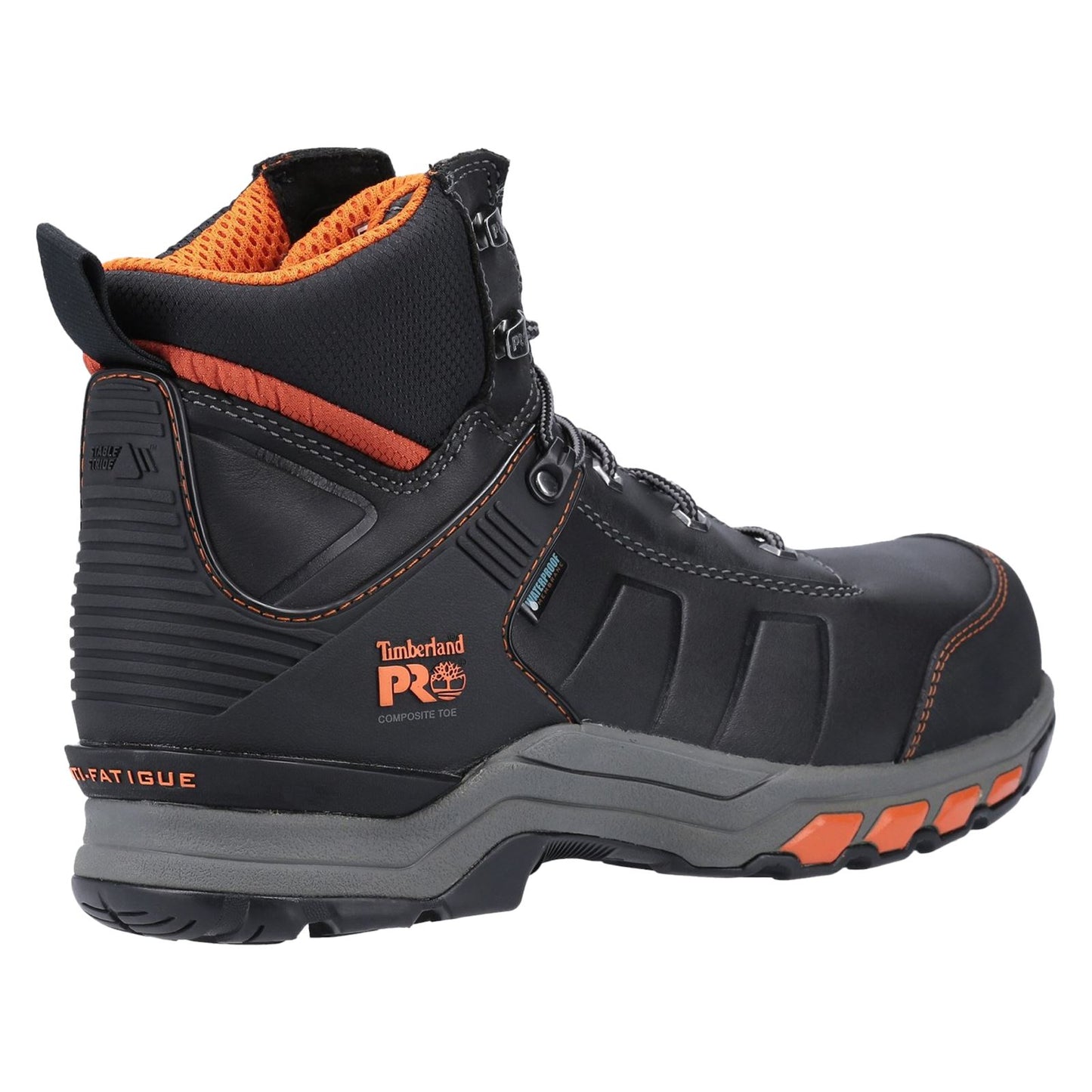 Timberland Pro Men's Hypercharge Composite Safety Toe Work Boot in Black/Orange