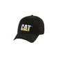 Caterpillar Trademark Cotton Unisex Adults's Black Baseball Caps