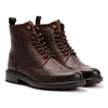 Osprey London The Professor Leather Men's Chocolate Boots