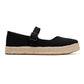 TOMS Carolina Mary Jane Textile Women's Black Espadrilles