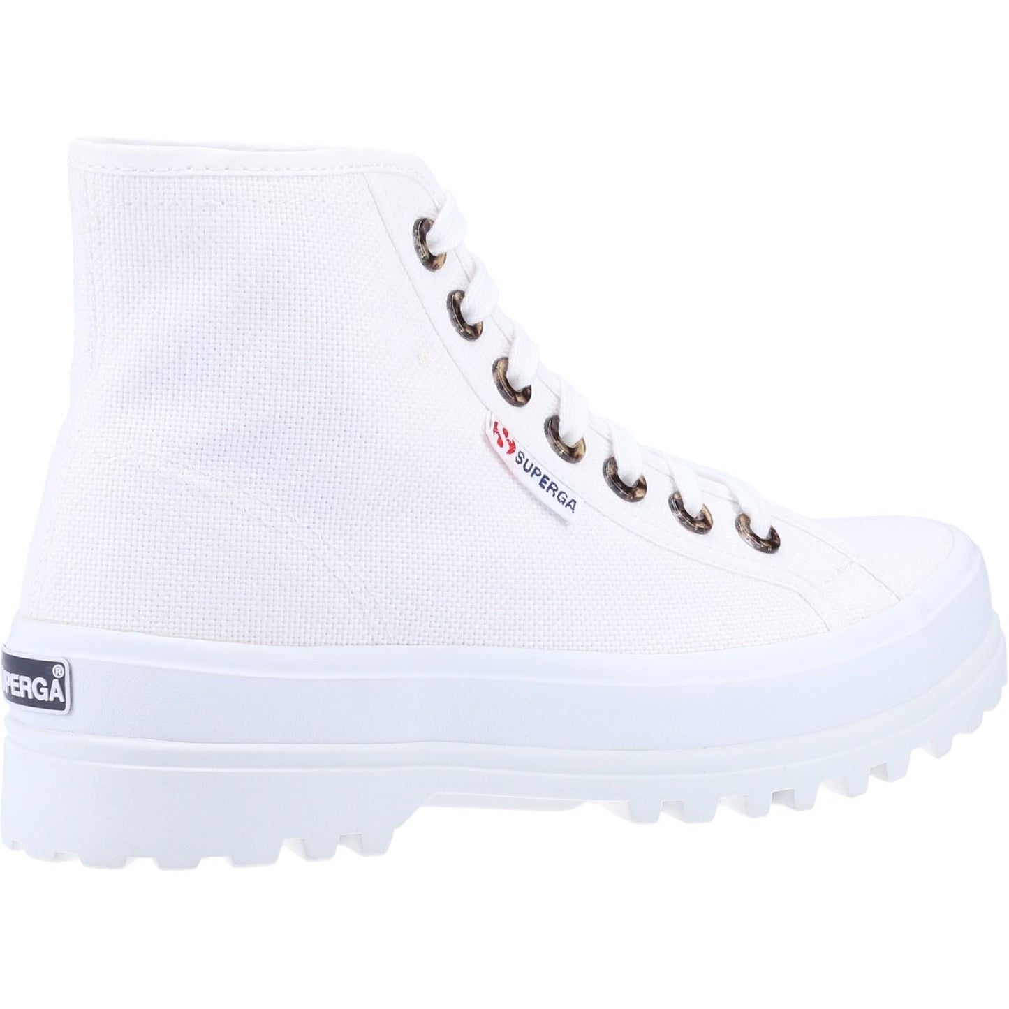 Superga Women's 2341 Alpina Resin Eyelets Ankle Boot in White