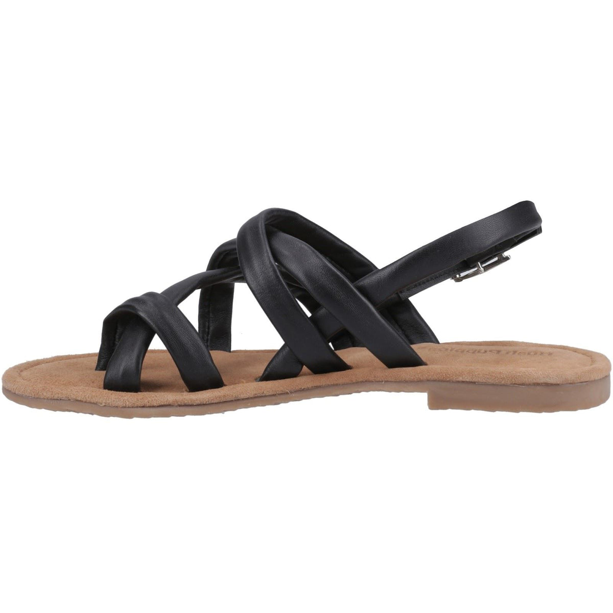 Hush Puppies Hope Leather Women's Black Sandals