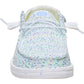 HEYDUDE Wendy Stretch Polyester Women's White/Multi Loafers