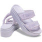 Crocs Brooklyn Buckle Low Wedge Women's Purple Moon Sandals