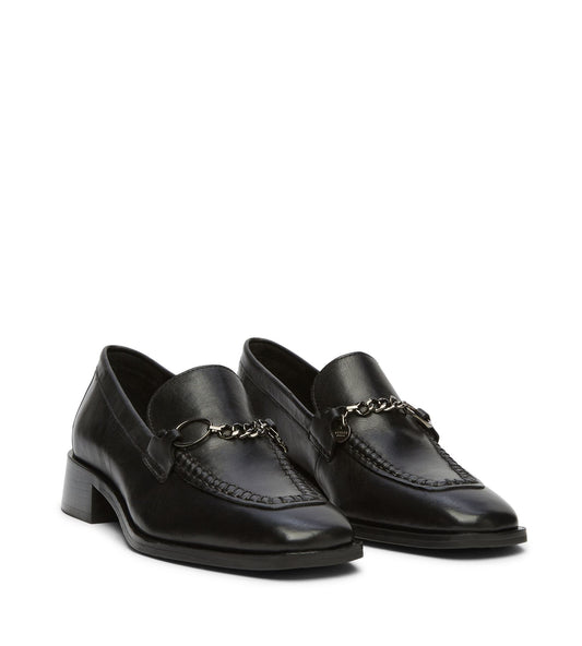 Osprey London The Islington Leather Women's Black Loafers