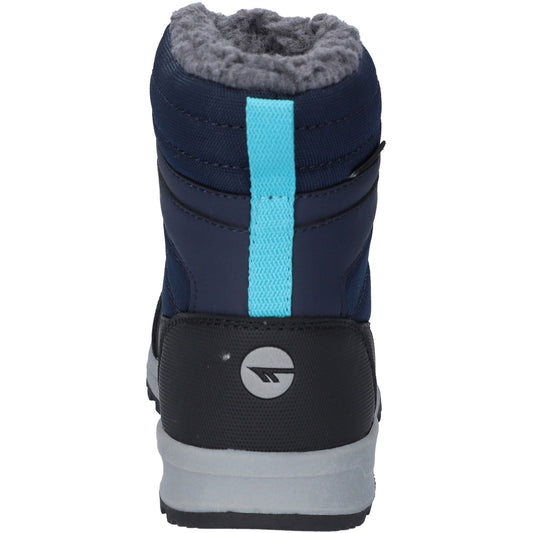 Hi-Tec Leo Nylon Bluenights/Black/Peacock Blue Winter Mid Calf Boots