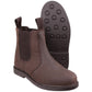 Cotswold Camberwell Leather Boy's Brown Flat Chelsea Boots