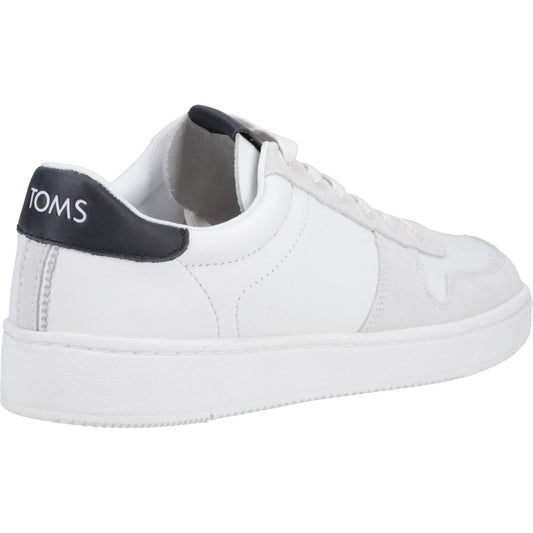 TOMS Men's TRVL LITE Court Trainer in White/Black