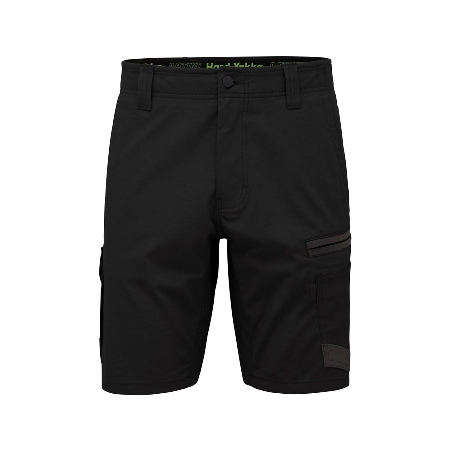 Hard Yakka Men's Raptor Active Mid-Short in Black