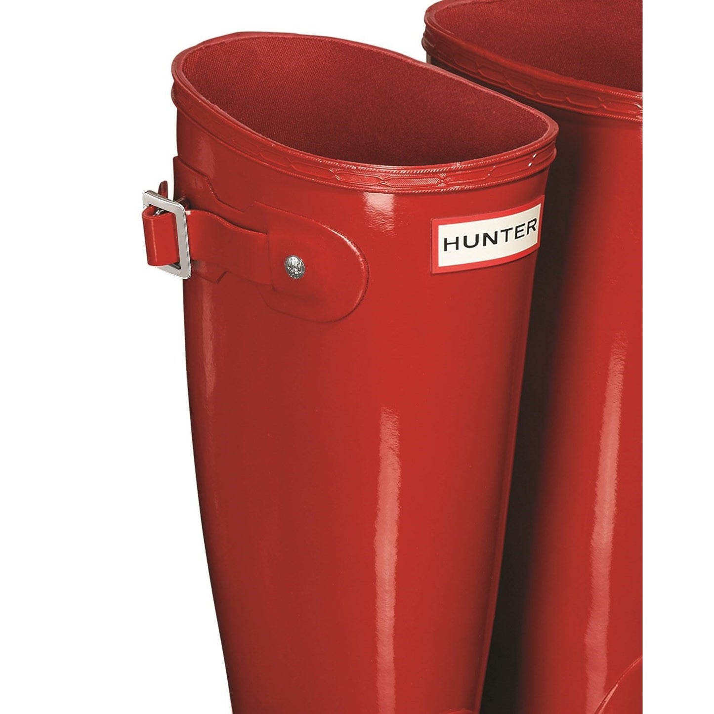 Hunter Women's Original Tall Gloss Wellington Boots in Military Red
