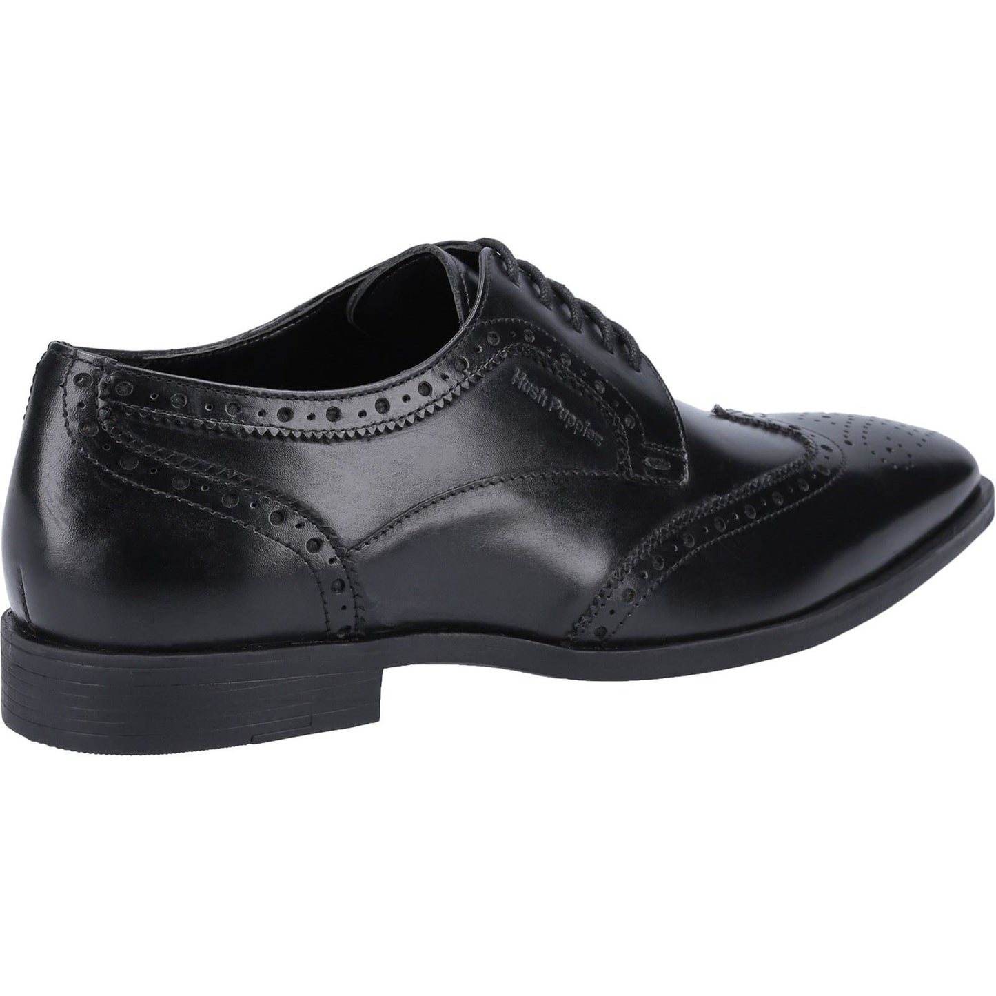 Hush Puppies Men's Elliot Brogue School Shoe in Black