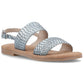 Hush Puppies Helene Sandal Leather Women's Blue Standard Sandals