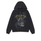 Ed Hardy New York Washed Relaxed Zip Thru Men's Black Hoodie