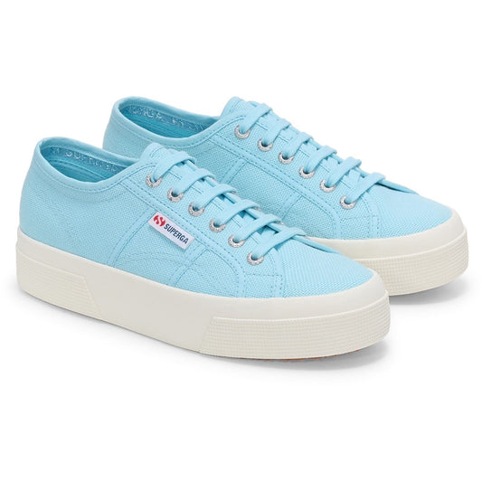 Superga 2740 PLATFORM Cotton Women's Crystal Azul Trainers