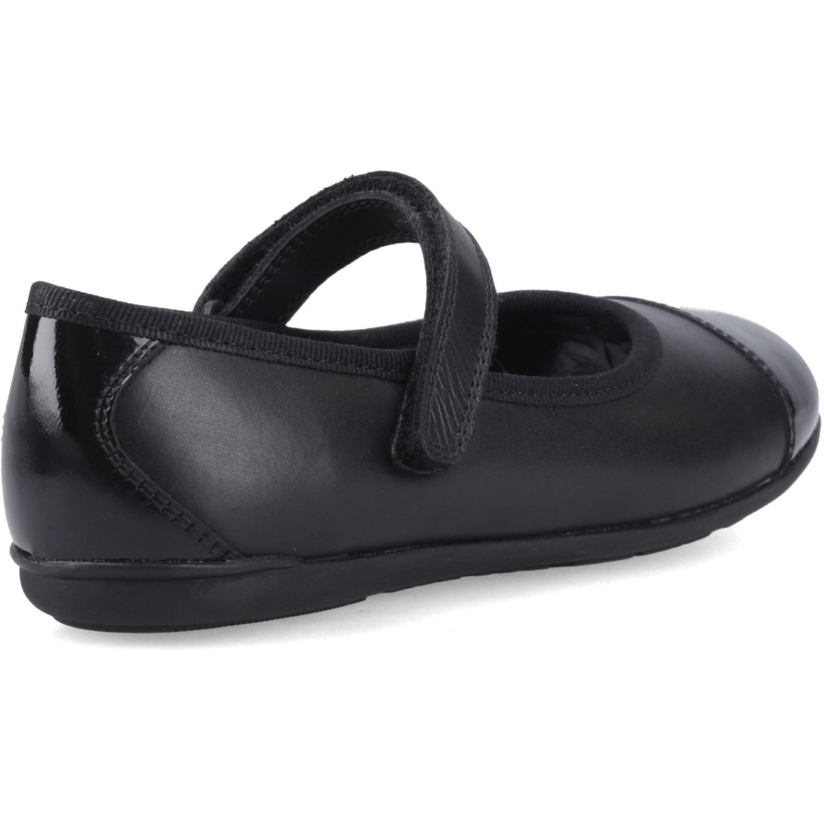 Hush Puppies Lottie Ballerina Jnr Leather Girl's Black Shoes