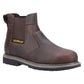 Caterpillar Men's Powerplant Dealer Safety Boot in Brown