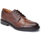 Base London Men's Magnus Toe-Cap Derby in Burnt Brown