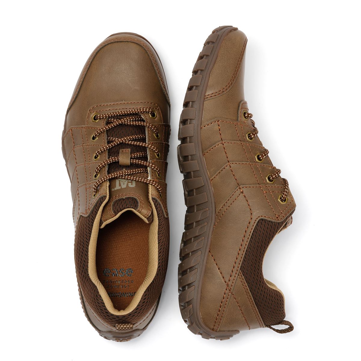 Caterpillar Instruct Suede Men's Dark Beige Lace-Up Shoes
