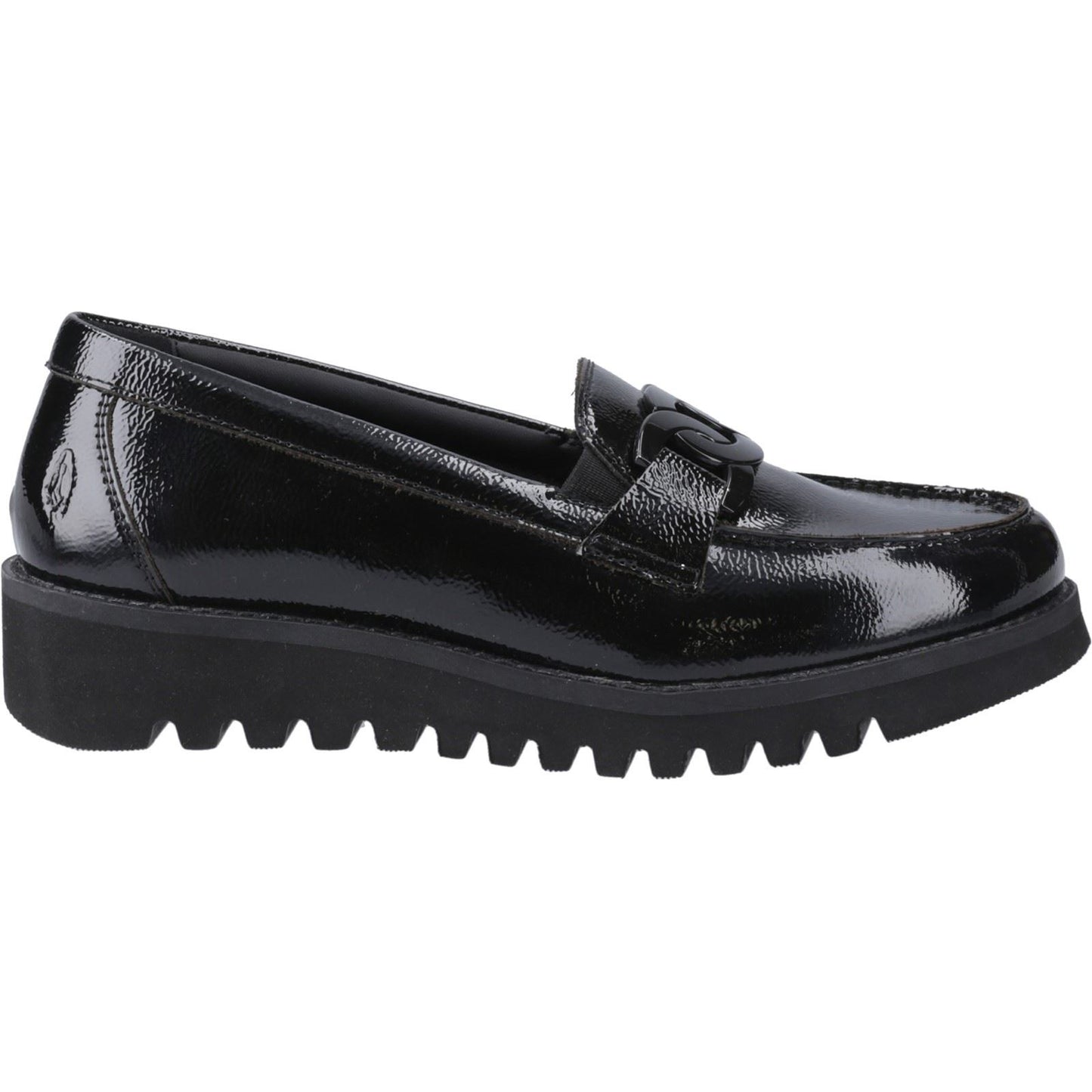 Hush Puppies Francis Loafer Patent Leather Black Loafers