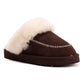 Osprey London The Celeste Suede Women's Chocolate Slippers