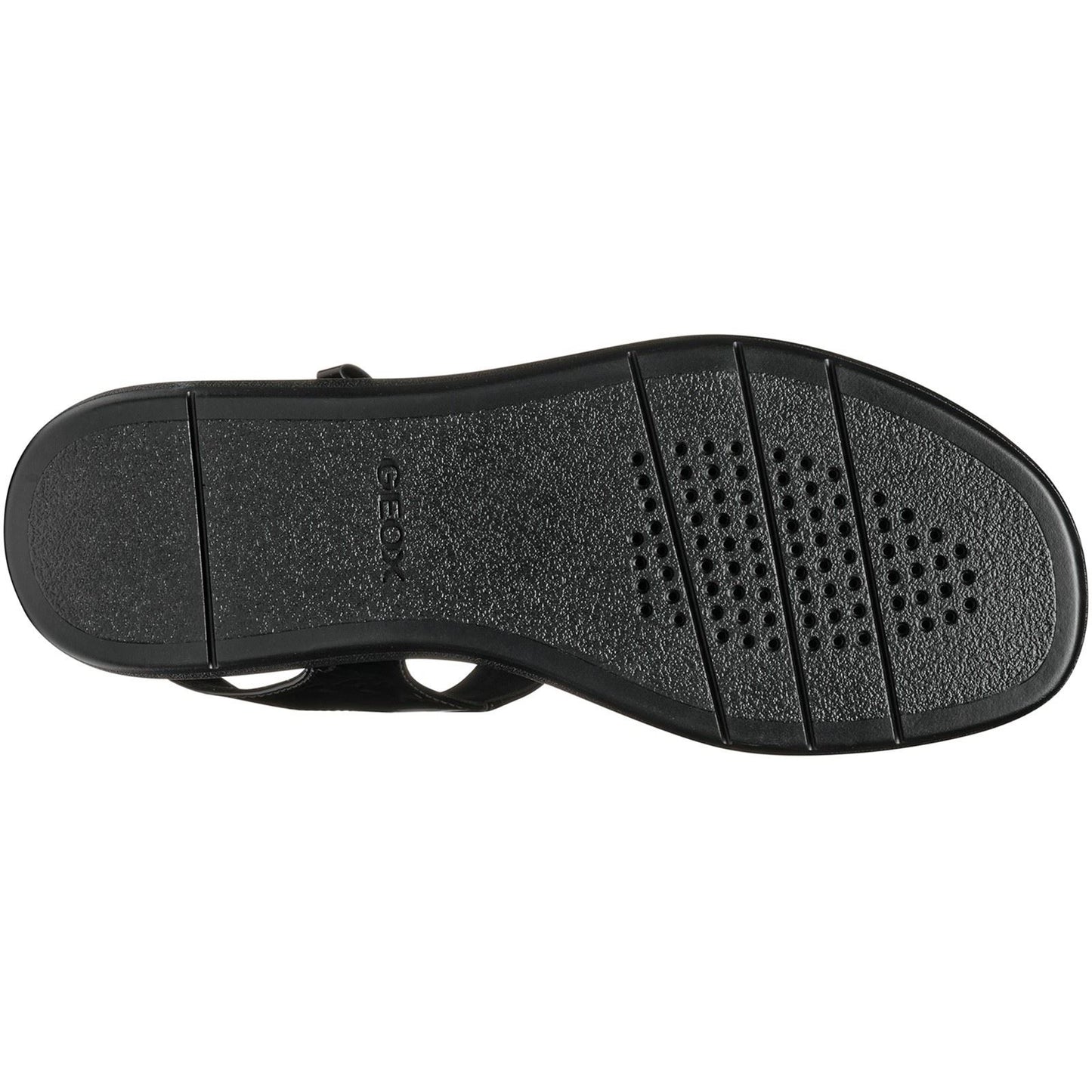 Geox D CAMALEI Synthetic Polyurethane Women's Black Sandals