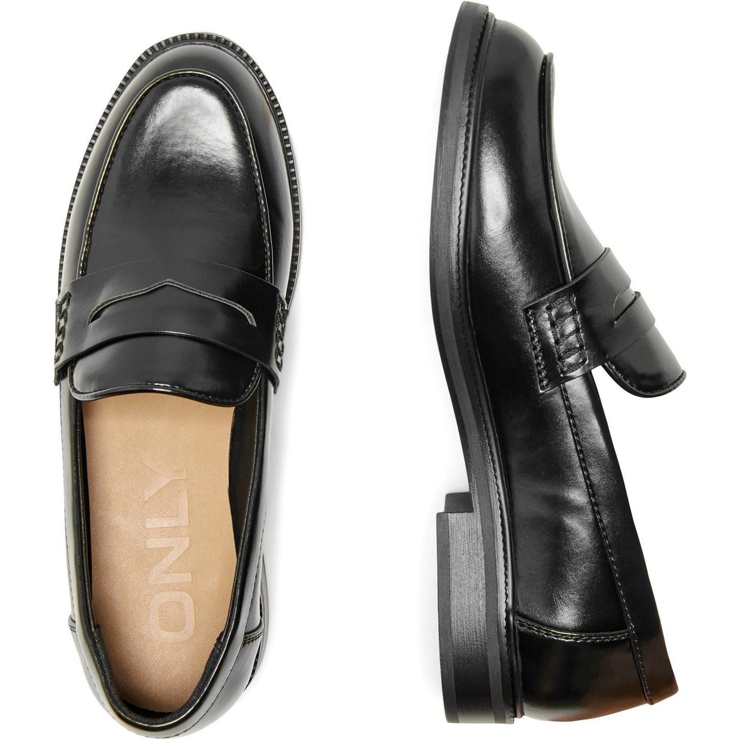 ONLY LUX-1 Polyurethane Women's Black Loafers
