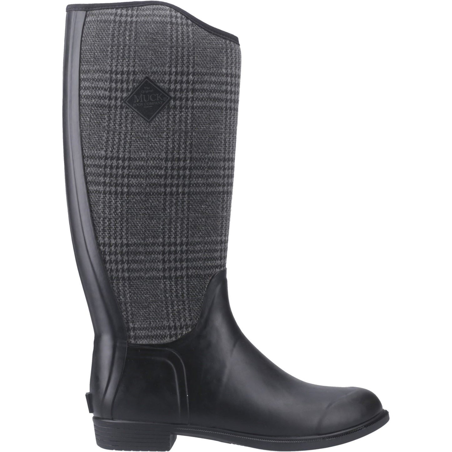 Muck Boots Derby Tall Rubber Women's Black/Plaid Winter Knee High Boots