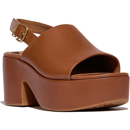 Fitflop Platfforms Heeled Backstrap Leather Women's Sandals