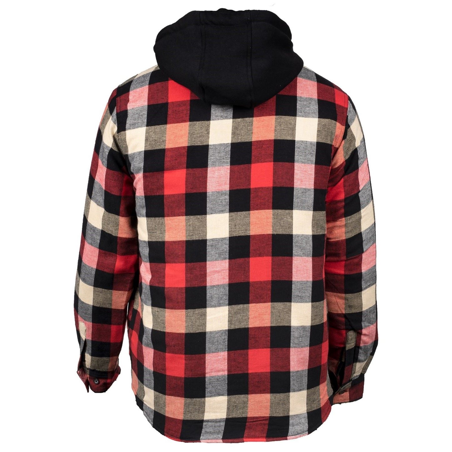 Hard Yakka Men's Quilted Flannel Shacket in Red