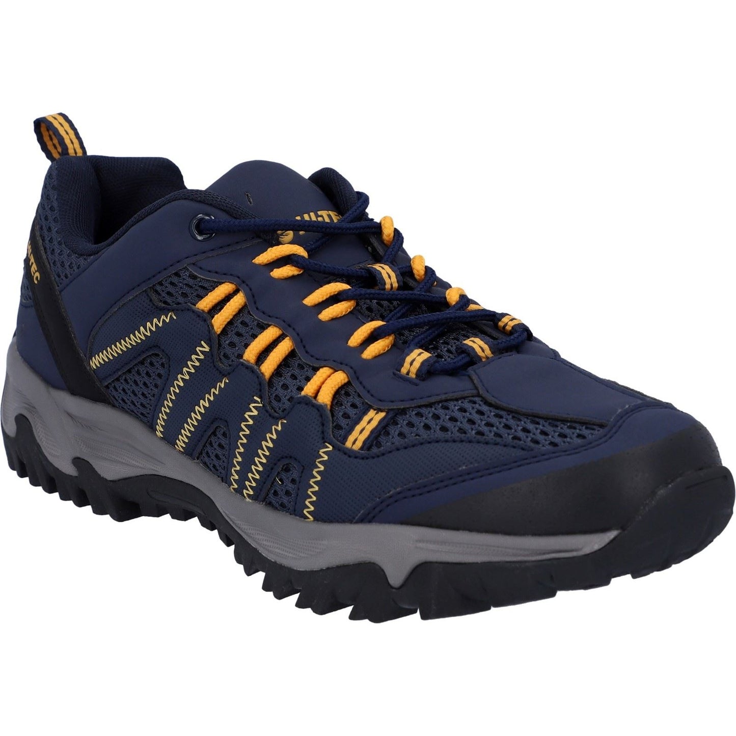 Hi-Tec Jaguar Polyester Men's Navy/Yellow Hiking Boots