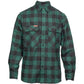 Hard Yakka Men's Long Sleeve Check Flannel Shirt in Green