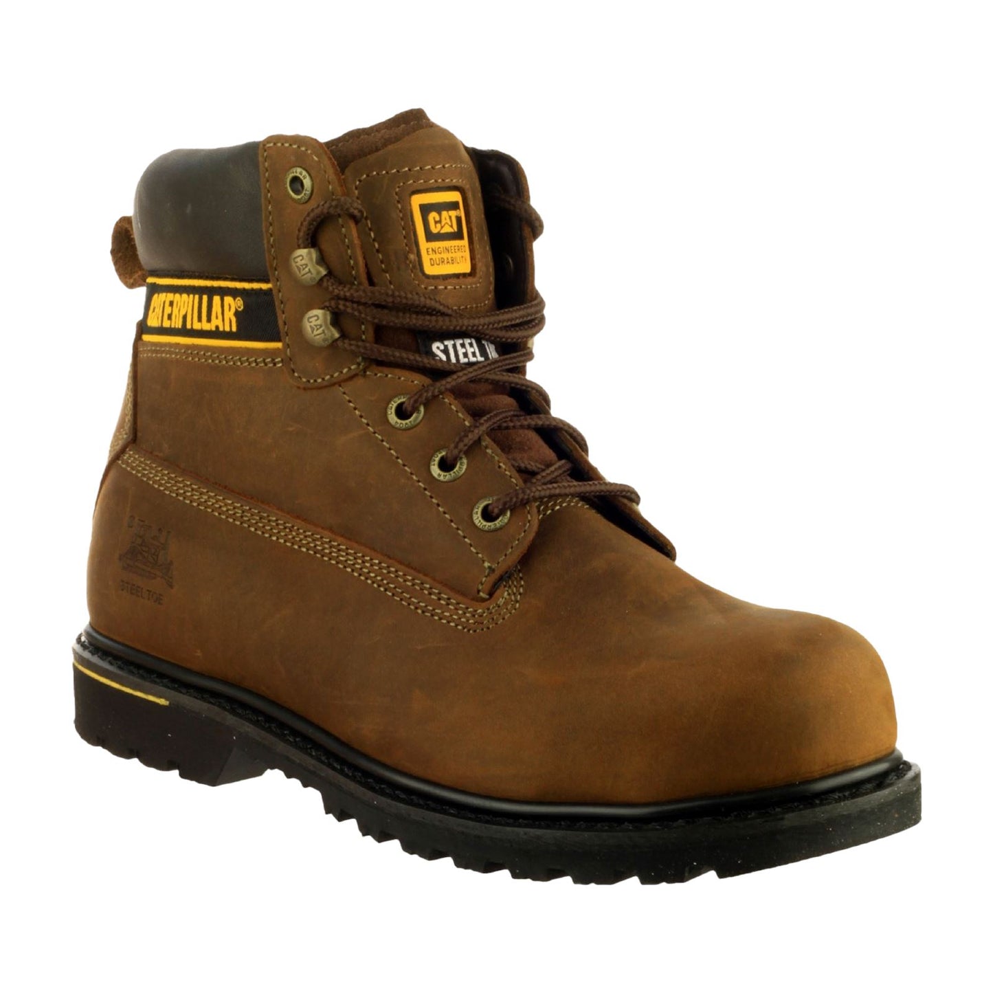 Caterpillar Men's Holton Safety Boot in Brown
