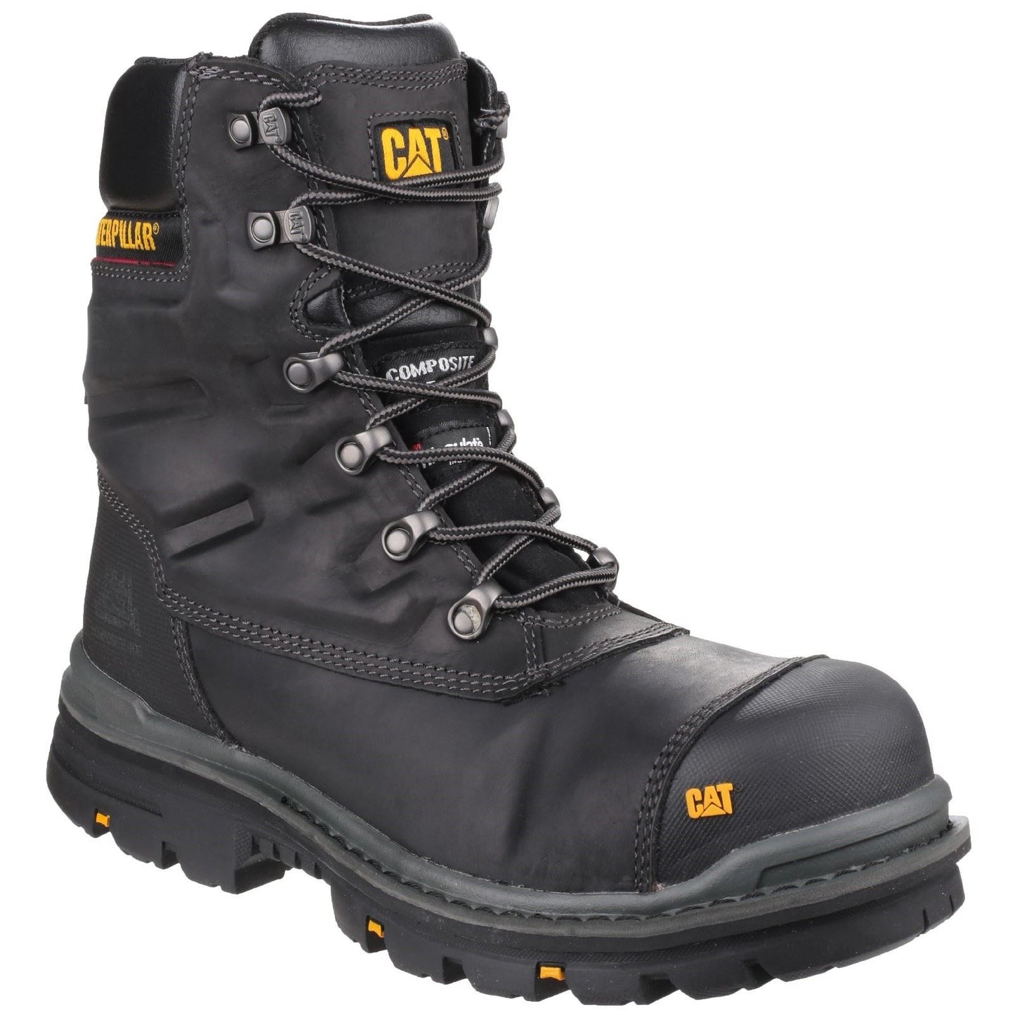 Caterpillar Men's Premier Waterproof Safety Boot in Black