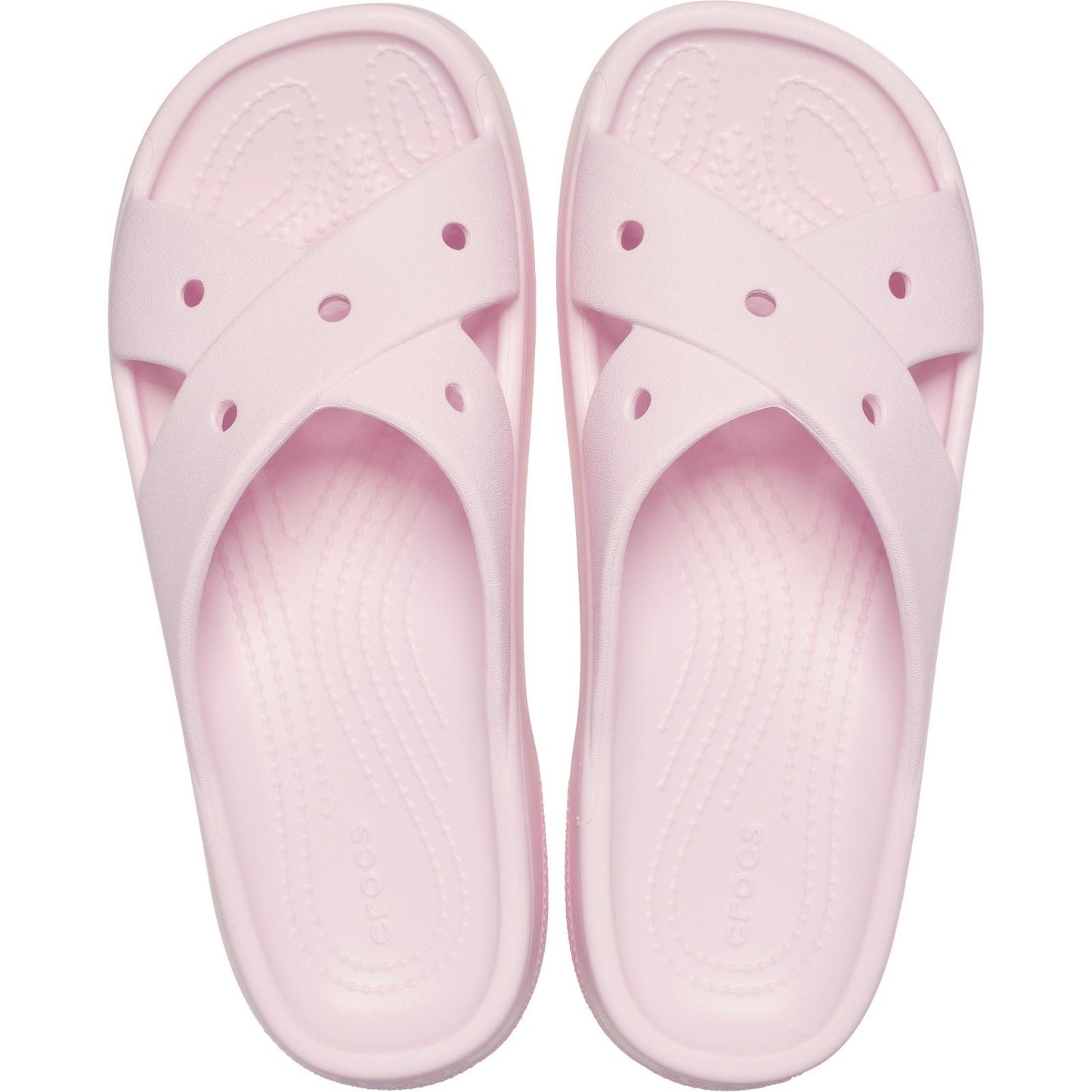 Crocs Classic Cross Strap Thermoplastic Women's Pink Milk Sandals
