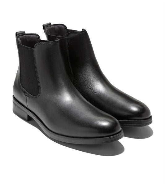 Cole Haan Newmark Grand Leather Men's Black Chelsea Boots