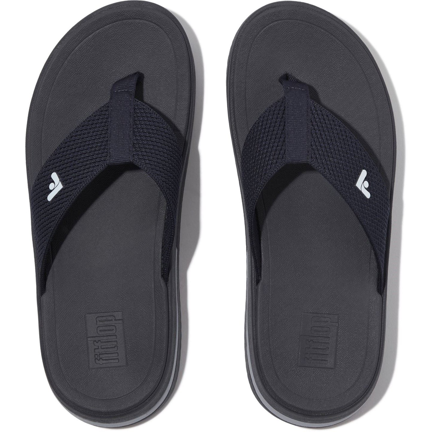 Fitflop Surff Two-tone Polyester Women's Midnight Navy Wide Sandals