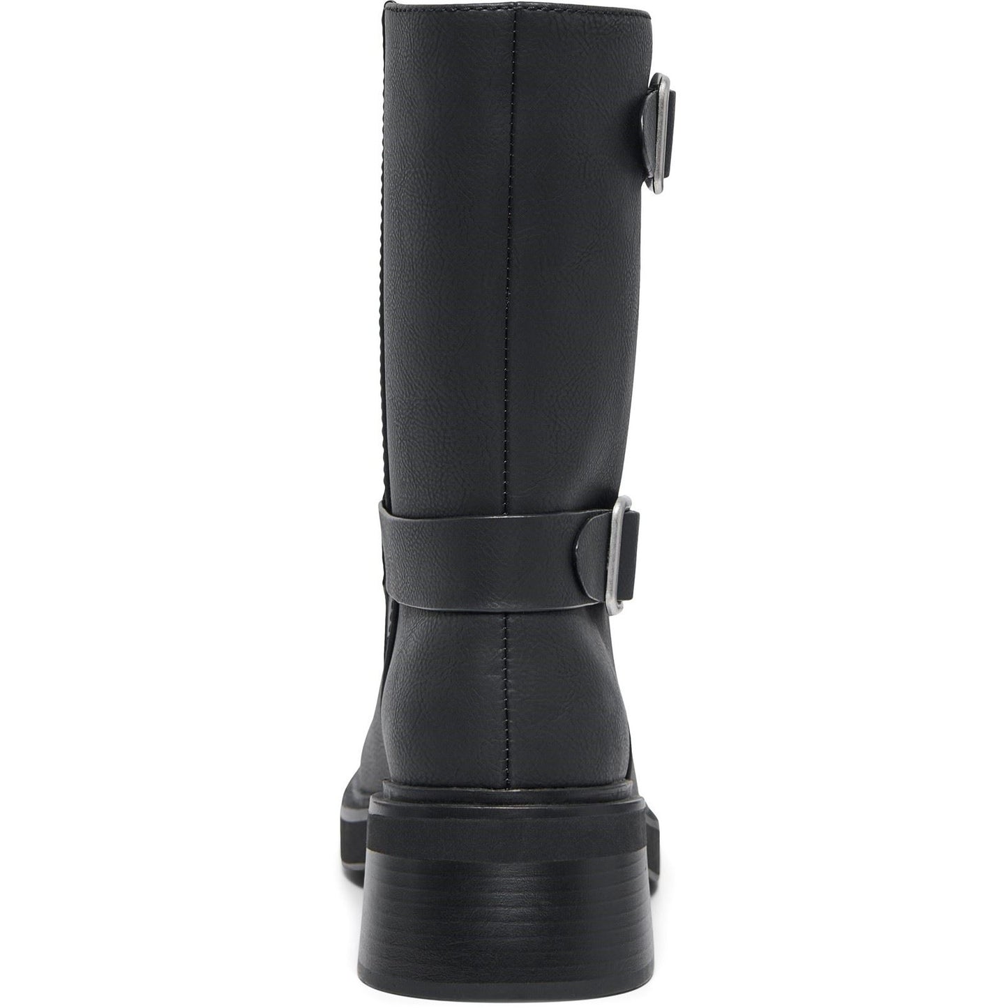 ONLY BUTTER-2 Polyurethane Women's Black Heeled Mid Calf Boots