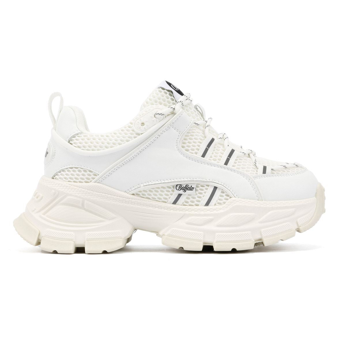 Buffalo Saturn Lace Women's White Trainers