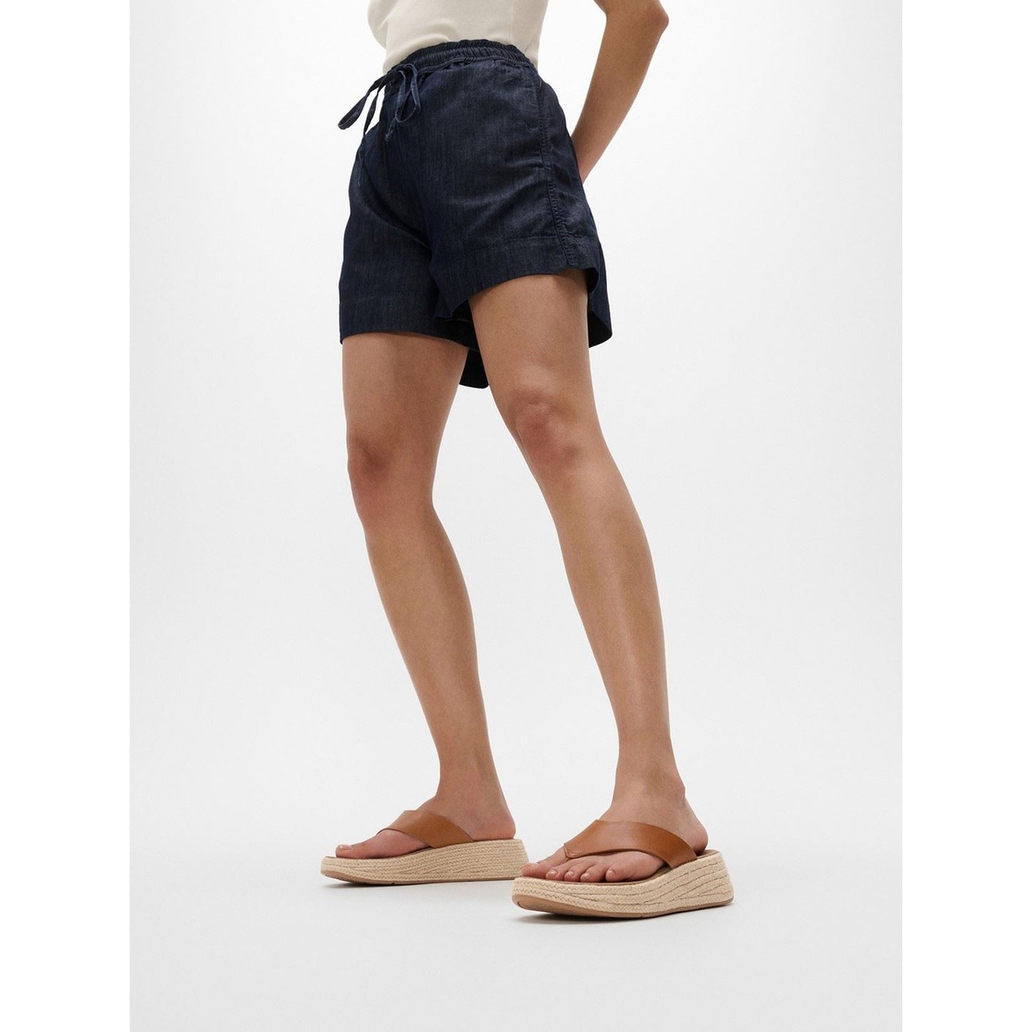 Fitflop F-Mode Toe Post Leather Women's Deep Tan Sandals