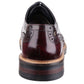 Base London Men's Woburn Hi-Shine Brogue Shoe in Bordo