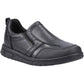 Hush Puppies Sergio Leather Youth Black Loafers